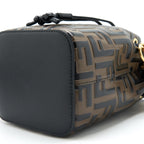 FENDI MON TRESOR MINI BUCKET BAG BLACK/BROWN GHW