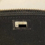 CHANEL TOP HANDLE LONG VANITY WITH CHAIN LAMBSKIN BLACK LGHW