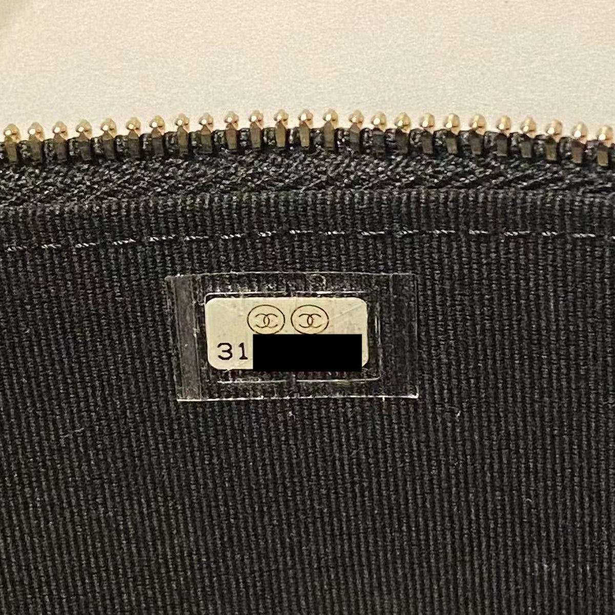 CHANEL TOP HANDLE LONG VANITY WITH CHAIN LAMBSKIN BLACK LGHW