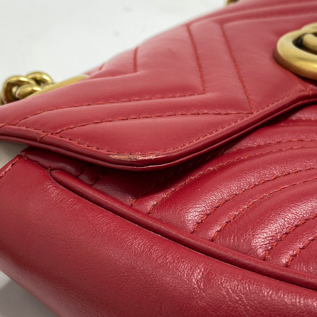 GUCCI GG MINI MARMONT RED