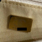CHANEL PEARL CRUSH WALLET ON CHAIN WHITE GHW