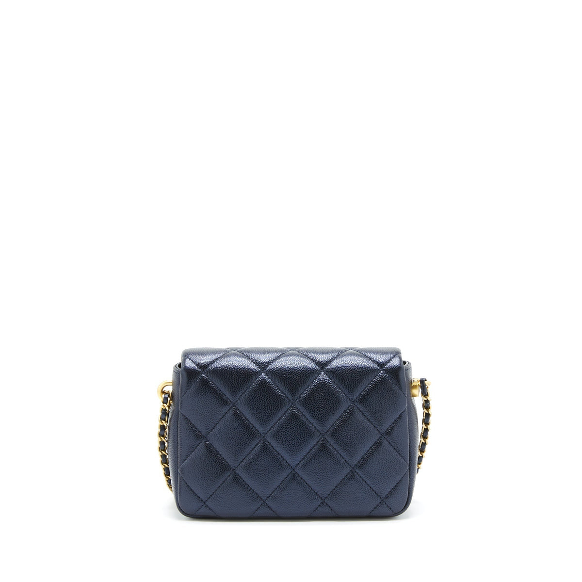 CHANEL 21K MY PERFECT MINI FLAP BAG CAVIAR BLACK GHW