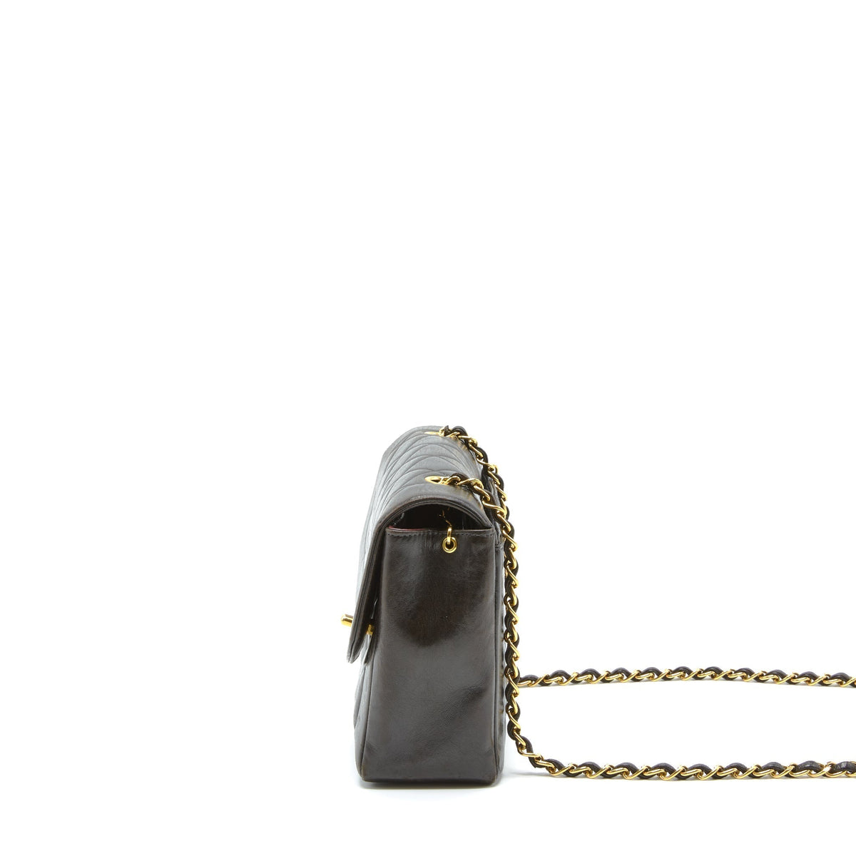 CHANEL VINTAGE MEDIUM DIANA FLAP BAG LAMBSKIN BLACK GHW