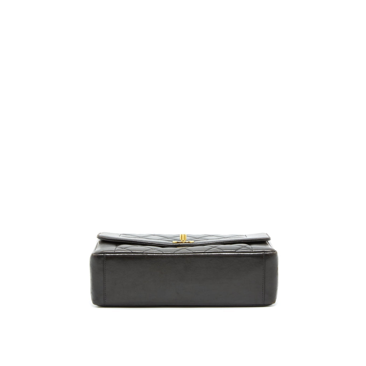CHANEL VINTAGE MEDIUM DIANA FLAP BAG LAMBSKIN BLACK GHW