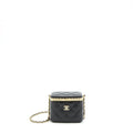 CHANEL SMALL CLIP FLAP VANITY WITH CHAIN LAMBSKIN BLACK GHW