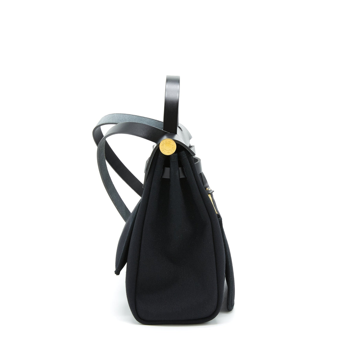 HERMES HERBAG 31 RETOUR BAG BLACK GHW