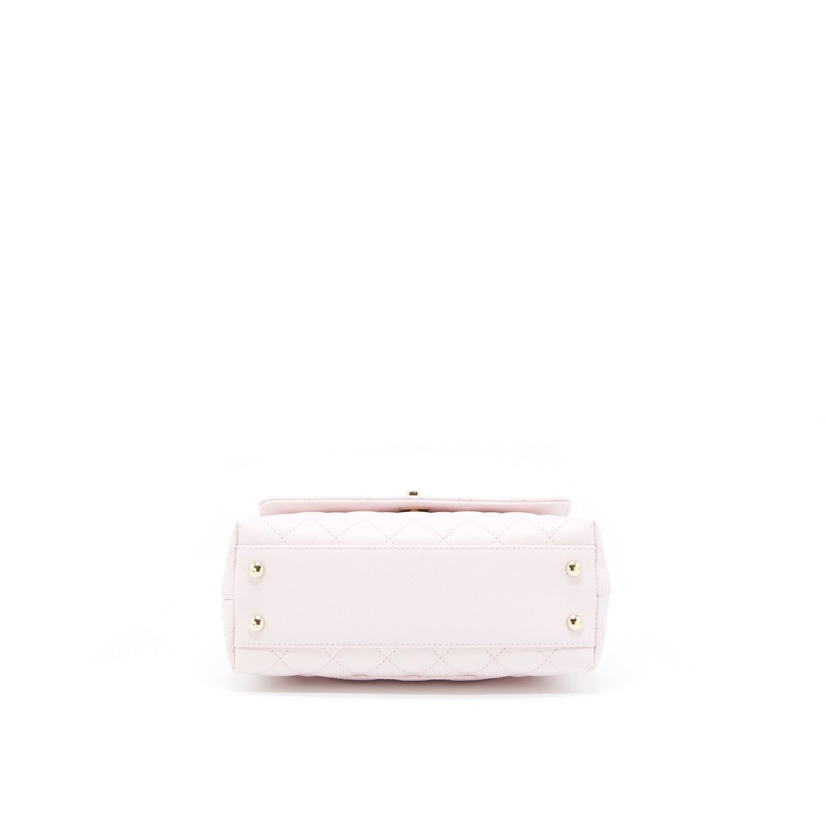 CHANEL SMALL COCO HANDLE CAVIAR LIGHT PINK NG750 LGHW(MICROCHIP)