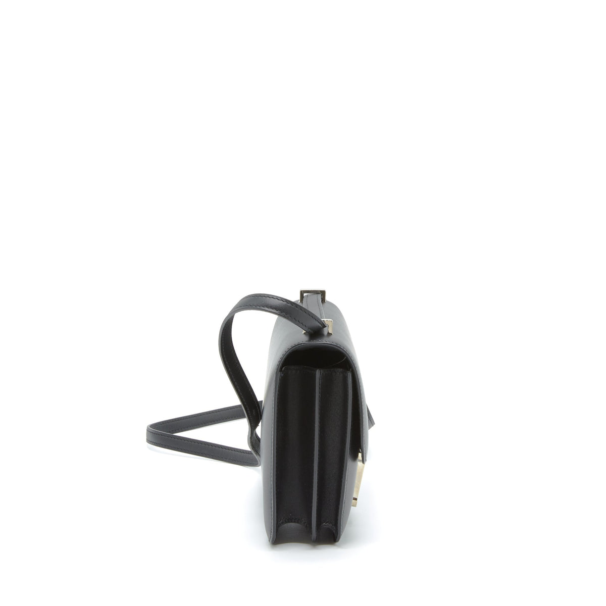 HERMES MINI CONSTANCE MONSIEUR BLACK WITH LIZARD BUCKLE SHW