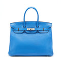 Hermes Birkin 35 Togo 7W Bleu Izmir SHW