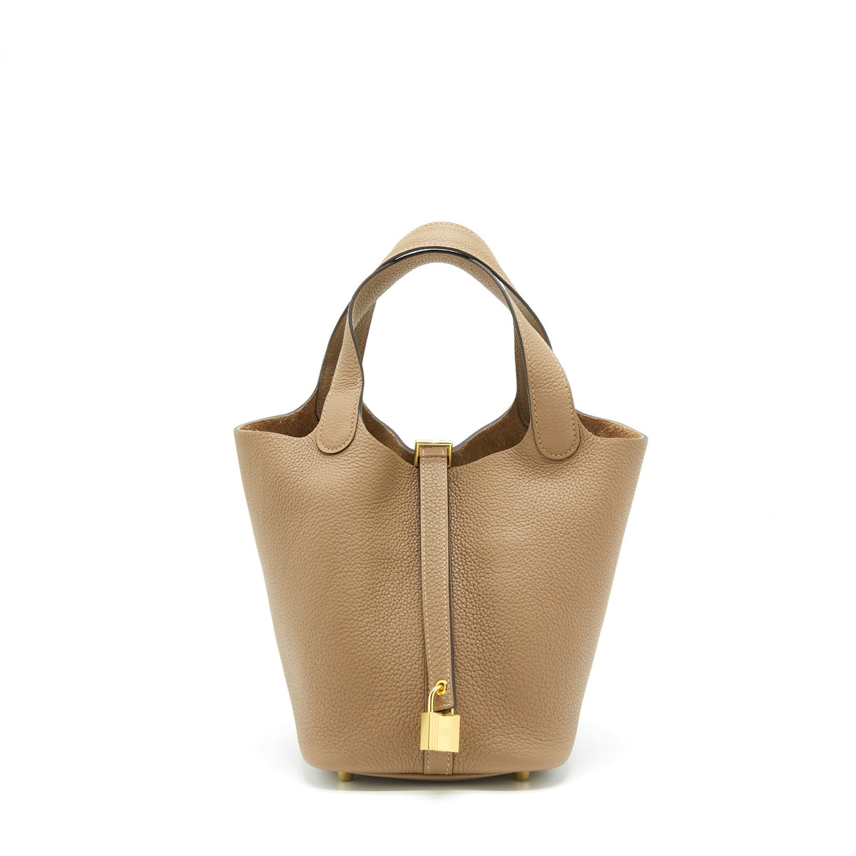 HERMES PICOTIN 18 CLEMENCE BEIGE DE WEIMAR GHW