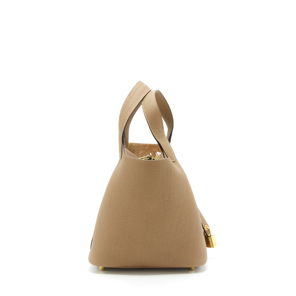 HERMES PICOTIN 18 CLEMENCE BEIGE DE WEIMAR GHW