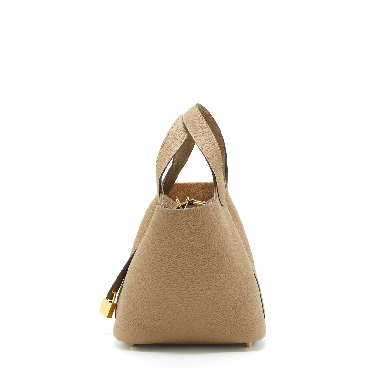 HERMES PICOTIN 18 CLEMENCE BEIGE DE WEIMAR GHW