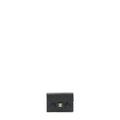 CHANEL SMALL COMPACT WALLET CAVIAR BLACK LGHW