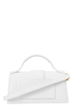 JACQUEMUS LOGO WHITE PLAQUE TOP HANDLE BAG