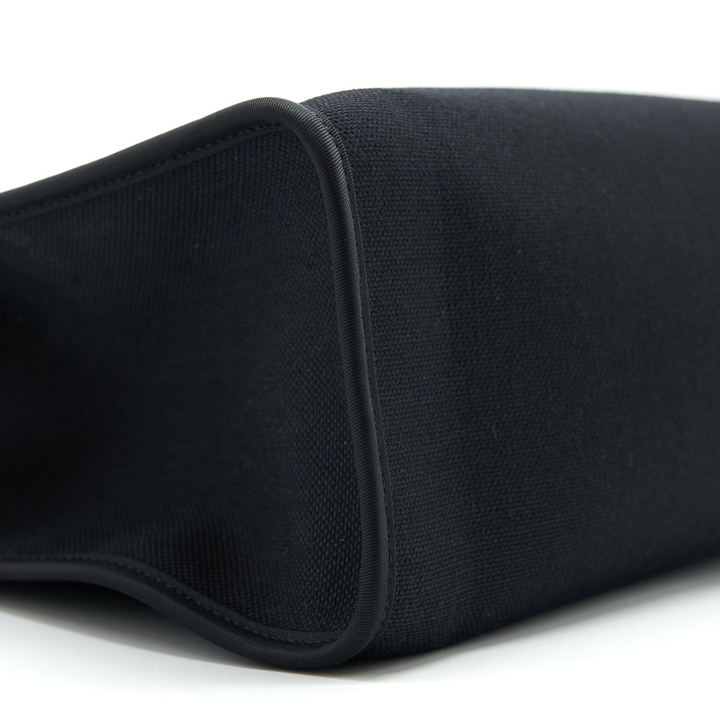 HERMES HERBAG ZIP 31 BAG CANVAS BLACK SHW