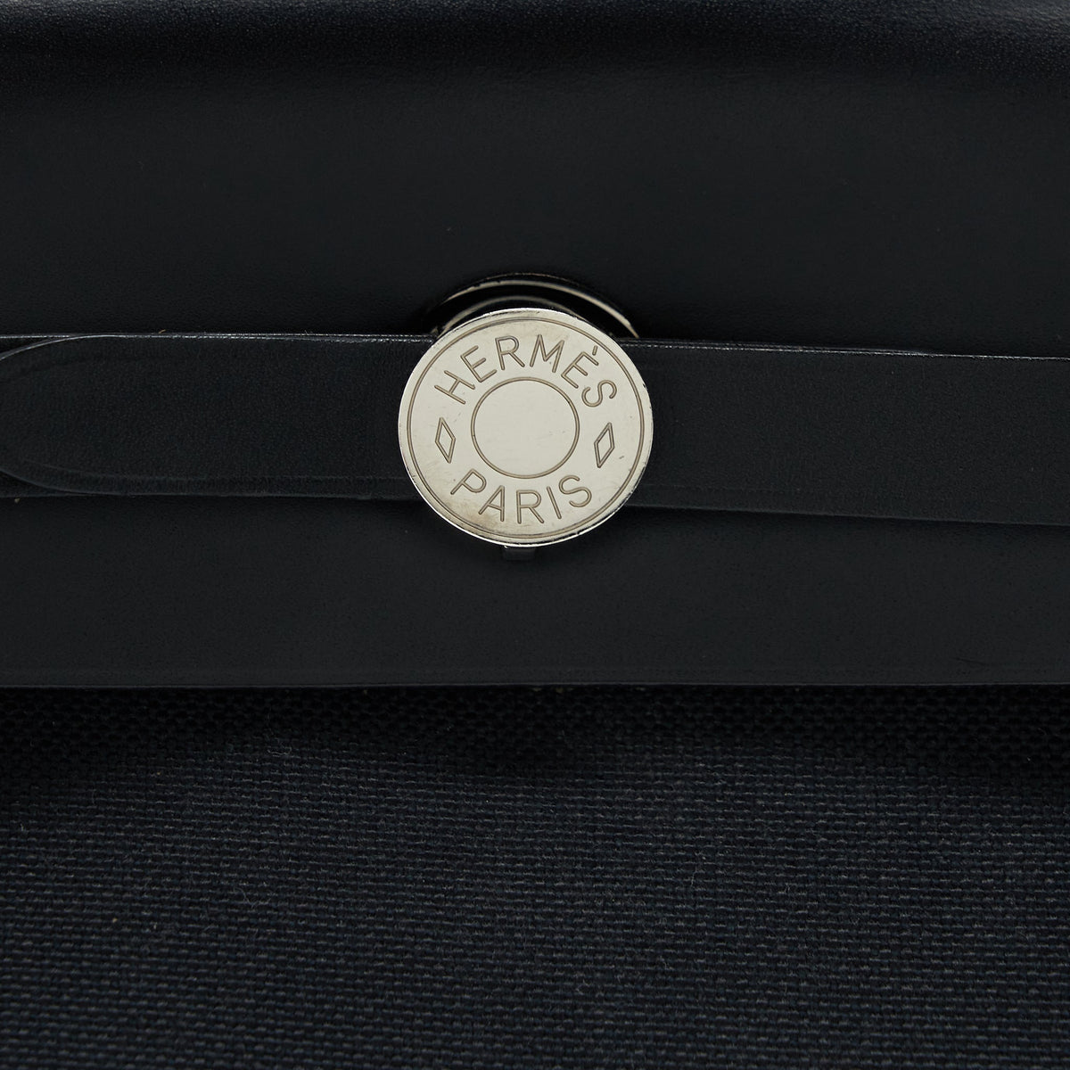 Hermes Herbag Zip 31 Bag Canvas Black SHW