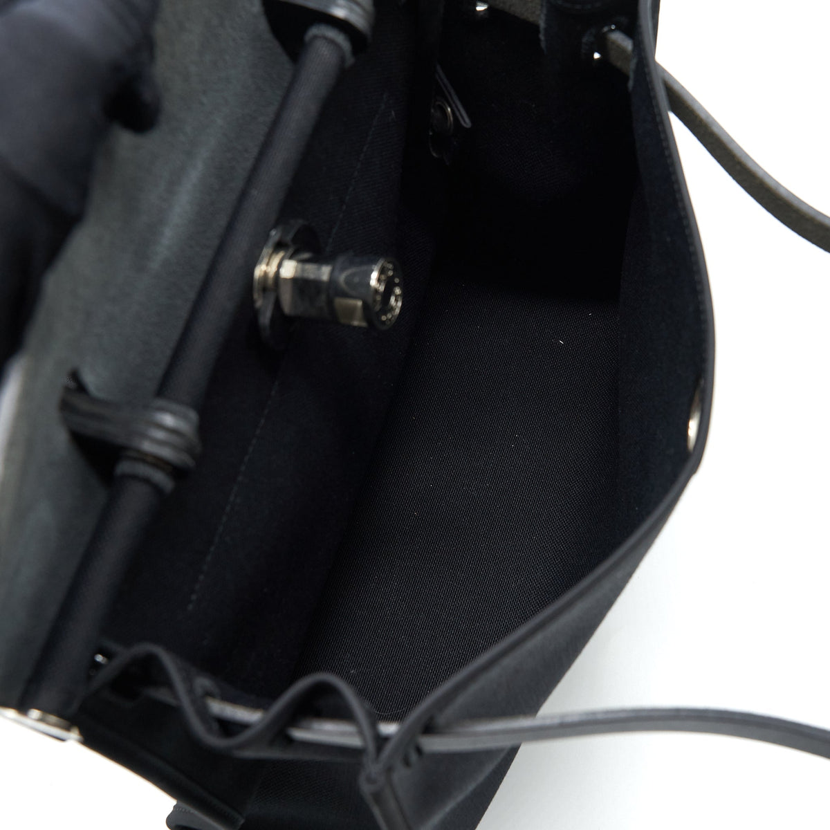 HERMES HERBAG ZIP 31 BAG CANVAS BLACK SHW