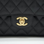 CHANEL CLASSIC DOUBLE FLAP BAG CAVIAR BLACK GHW