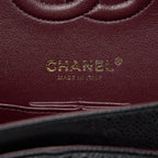 CHANEL CLASSIC DOUBLE FLAP BAG CAVIAR BLACK GHW