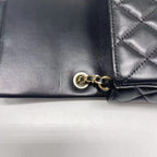 CHANEL 21B PEARL CRUSH MINI SQUARE FLAP BAG BLACK GHW