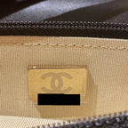 CHANEL PEARL CRUSH WALLET ON CHAIN LAMBSKIN BLACK GHW