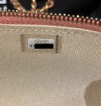 CHANEL 21B PEARL CRUSH RECTANGULAR VANITY WITH CHAIN DARK PINK