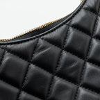 CHANEL SMALL MOON HOBO BAG LAMBSKIN BLACK LGHW (MICROCHIP)