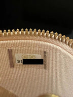 CHANEL 22C VERTICAL VANITY WITH CHAIN CAVIAR BEIGE LGHW