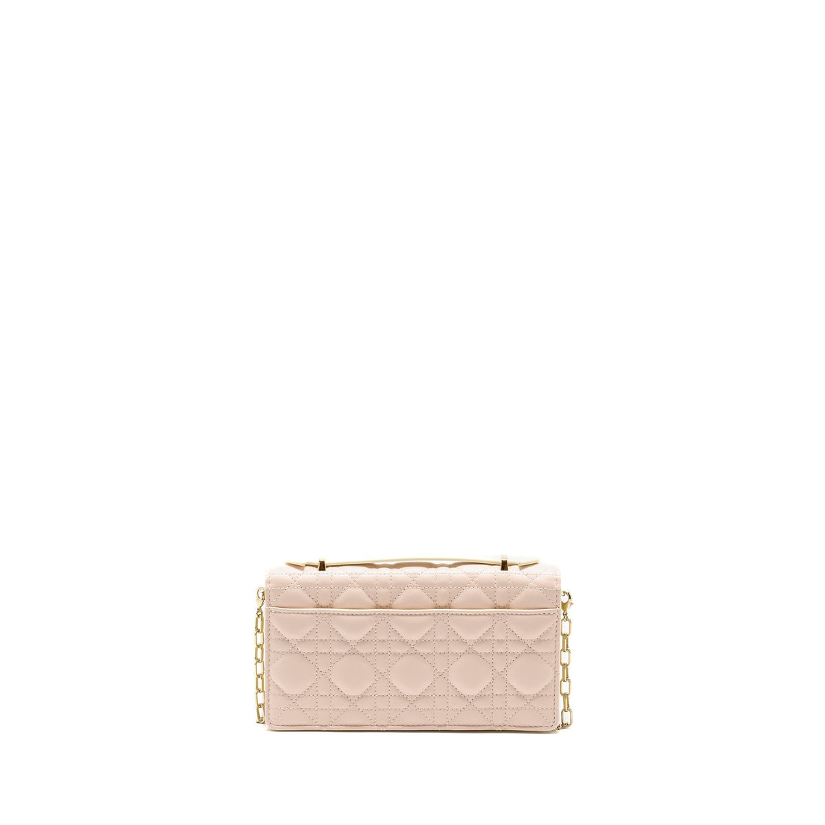 DIOR MY DIOR MINI BAG LAMBSKIN LIGHT PINK/LIGHT YELLOW LGHW