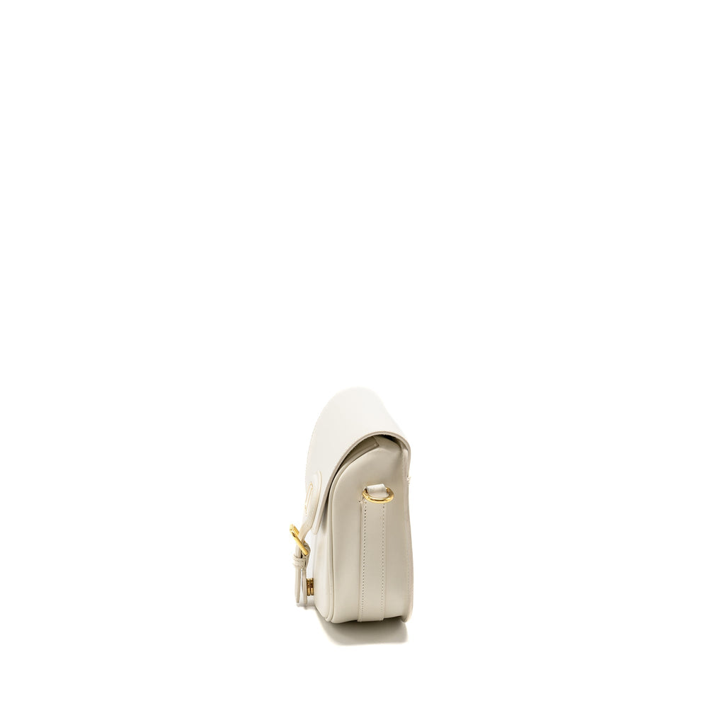 DIOR MEDIUM DIOR BOBBY BAG CALFSKIN WHITE GHW