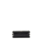 CHANEL TOP HANDLE BOY BAG LIMITED EDITION GRAINED CALFSKIN BLACK RUTHENIUM SILVER HARDWARE