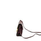 BURBERRY HOUSE CHECK CROSSBODY BAG CANVAS/ CALFSKIN LEATHER MULTICOLOUR BROWN GHW