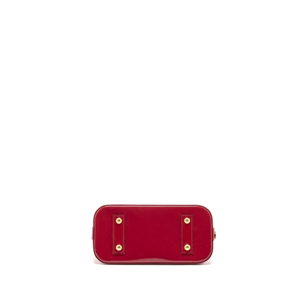 LOUIS VUITTON ALMA BB PATENT INDIAN ROSE GHW