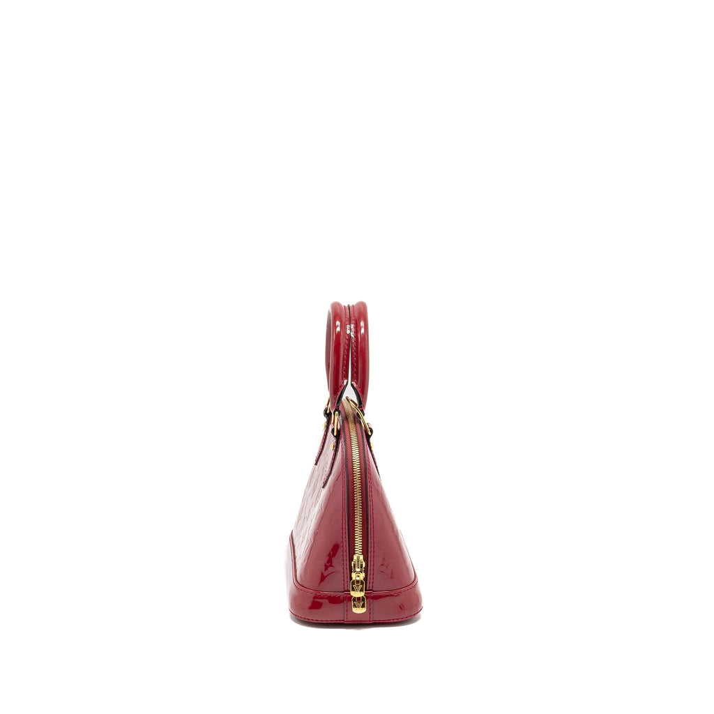 LOUIS VUITTON ALMA BB PATENT INDIAN ROSE GHW