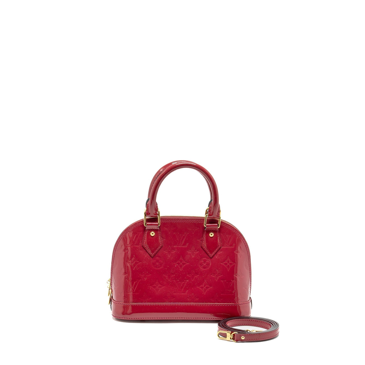 LOUIS VUITTON ALMA BB PATENT INDIAN ROSE GHW