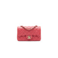 CHANEL MINI RECTANGULAR CAVIER 17C CORAL PINK LGHW