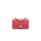 CHANEL MINI RECTANGULAR CAVIER 17C CORAL PINK LGHW