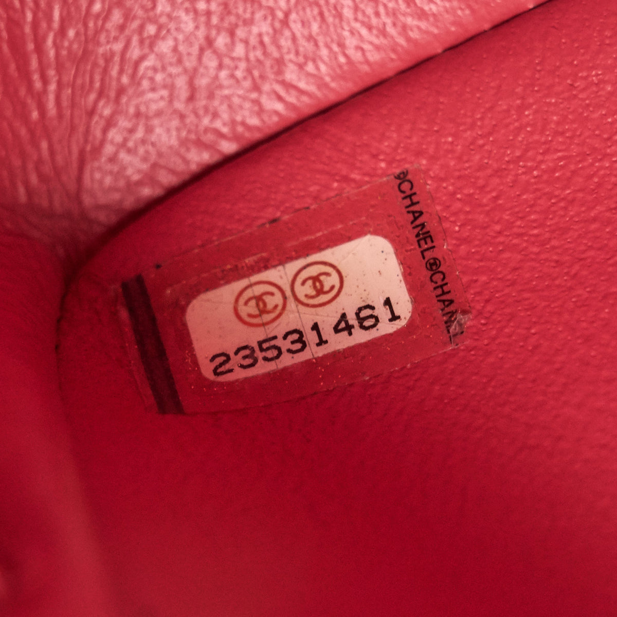 CHANEL MINI RECTANGULAR CAVIER 17C CORAL PINK LGHW