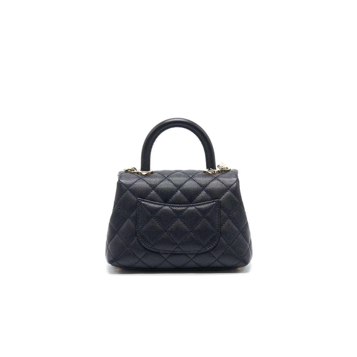 CHANEL COCO HANDLE EXTRA MINI BLACK LGHW SERIAL30