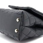 CHANEL COCO HANDLE EXTRA MINI BLACK LGHW SERIAL30
