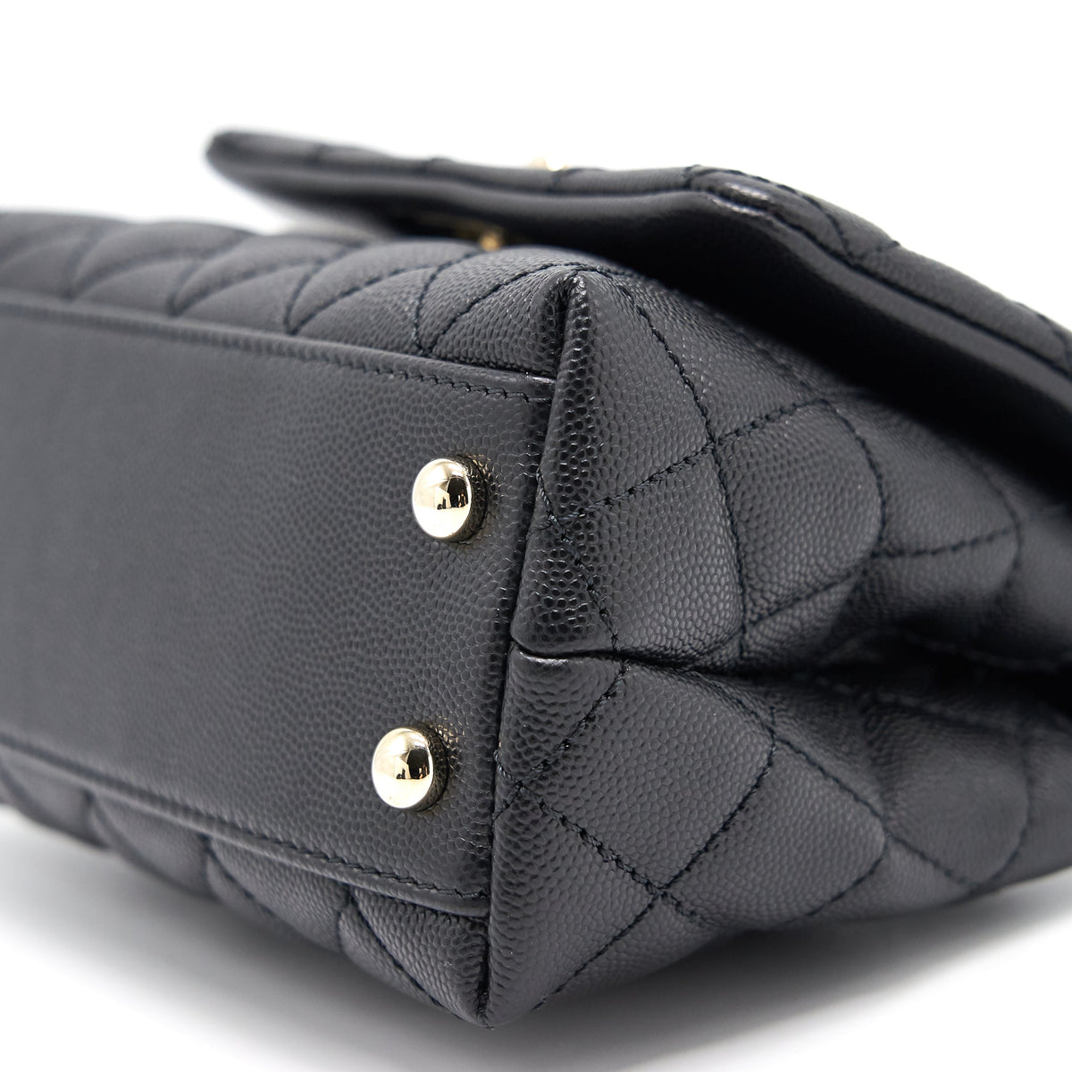 CHANEL COCO HANDLE EXTRA MINI BLACK LGHW SERIAL30