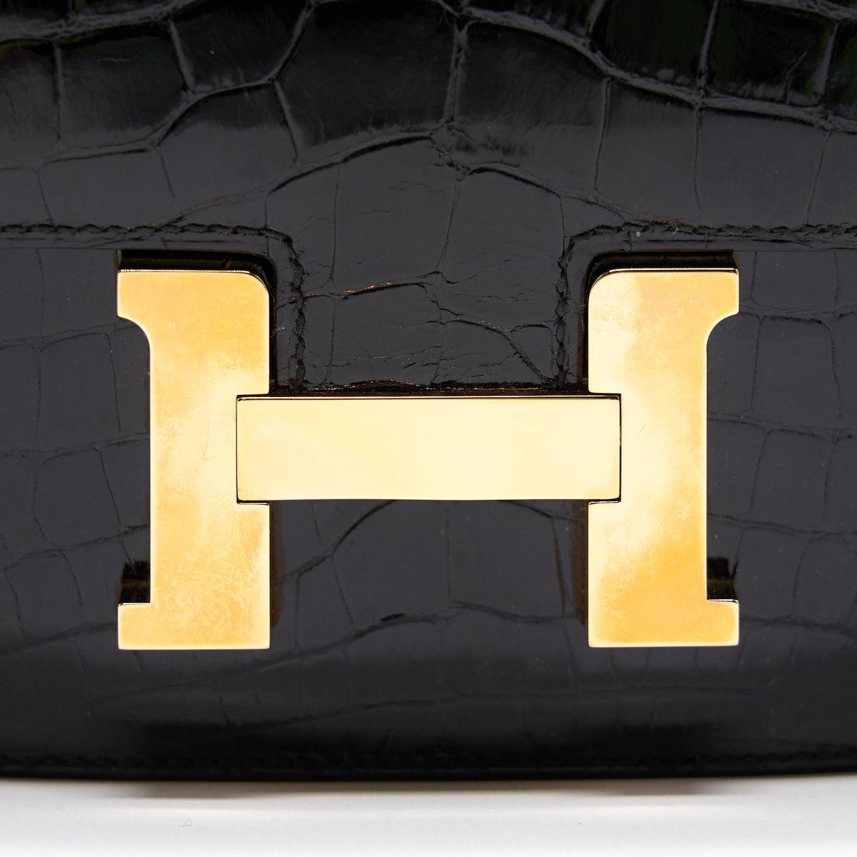 HERMES ALIGATOR CONSTANCE MINI BLACK RGHW