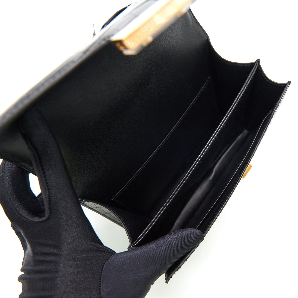 HERMES ALIGATOR CONSTANCE MINI BLACK RGHW
