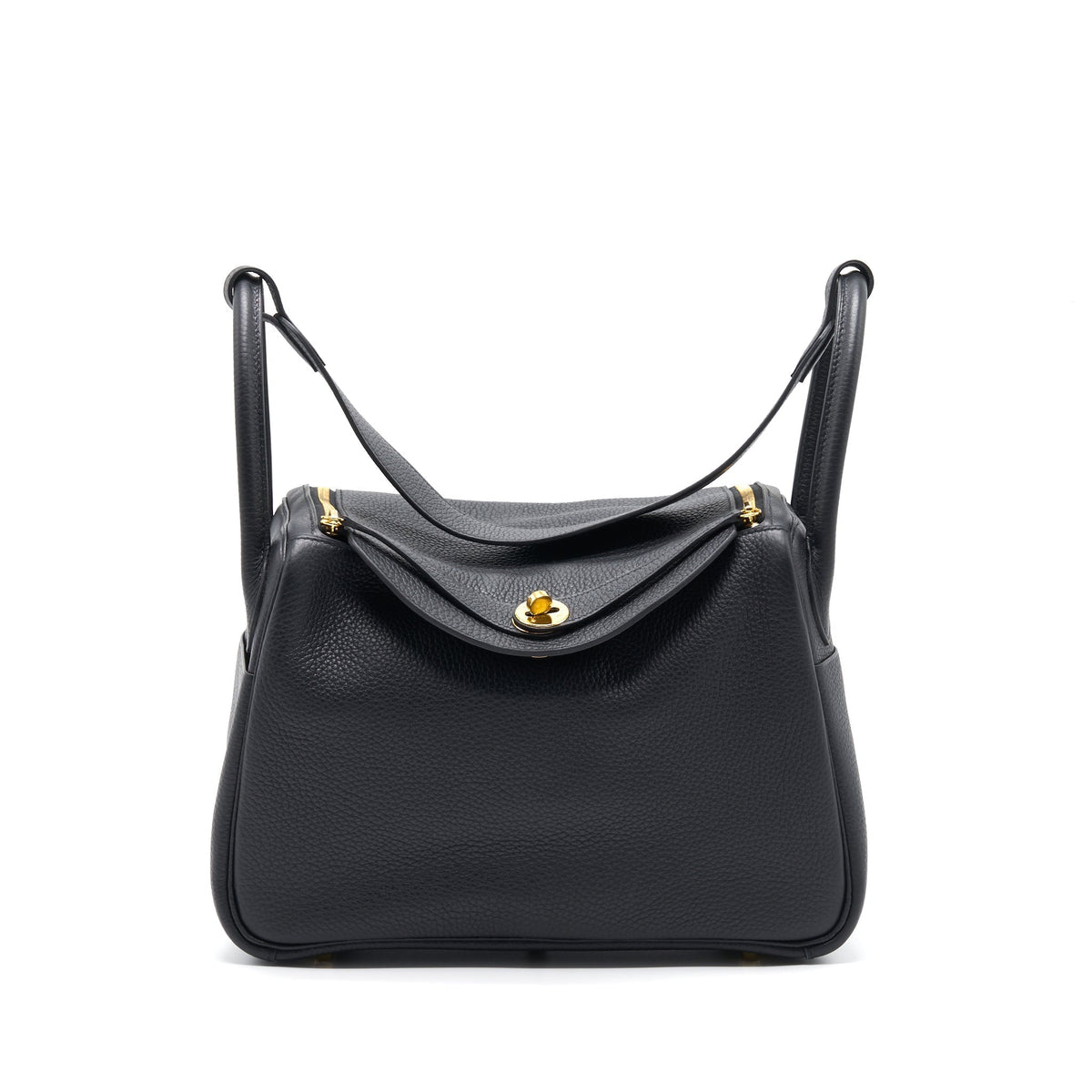 HERMES LINDY 30 BLACK GHW