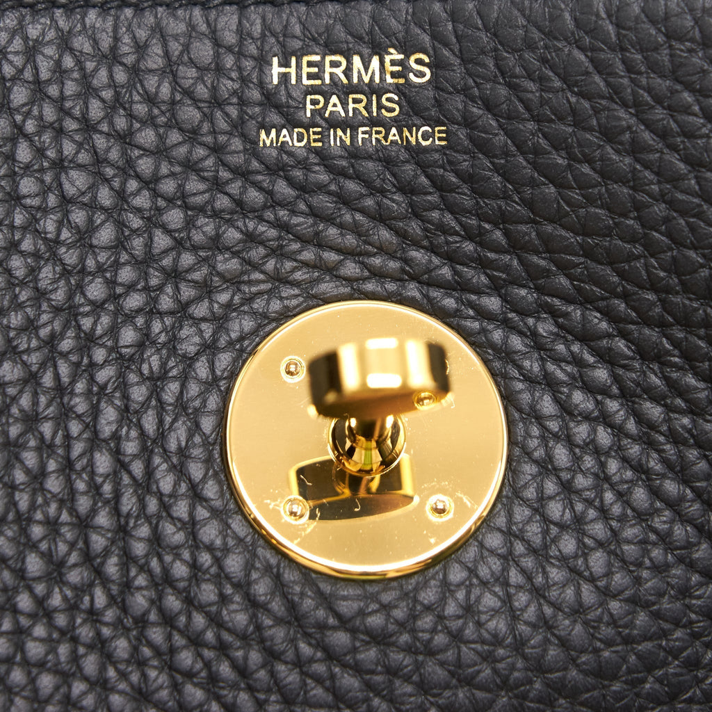 HERMES LINDY 30 BLACK GHW
