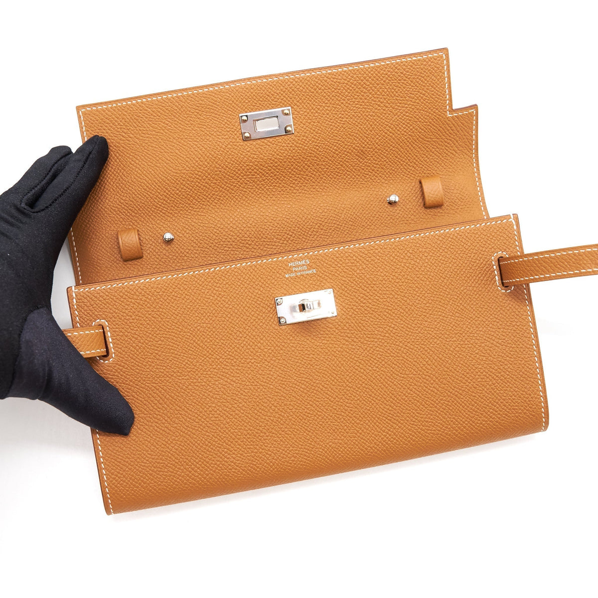 HERMES KELLY TO GO GOLD SHW