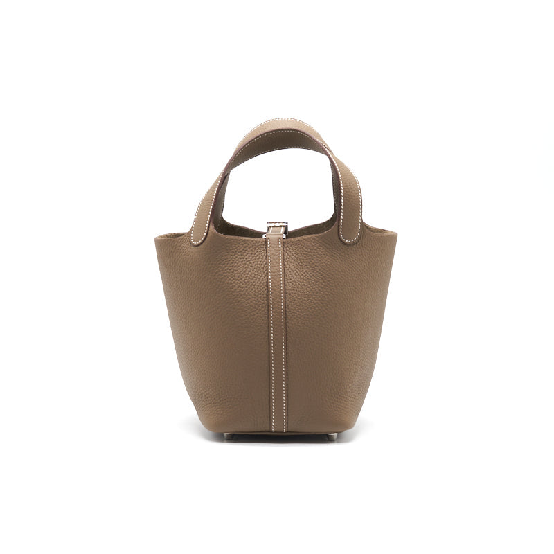Hermes Picotin 18 Lock Bag Etoupe SHW