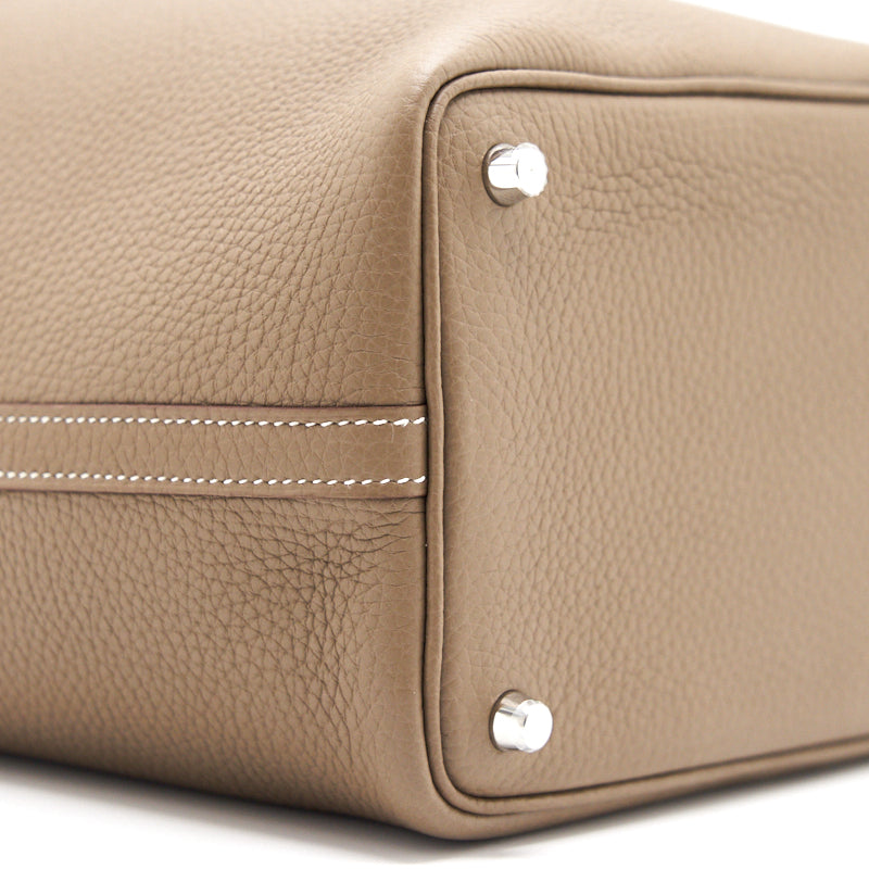 Hermes Picotin 18 Lock Bag Etoupe SHW