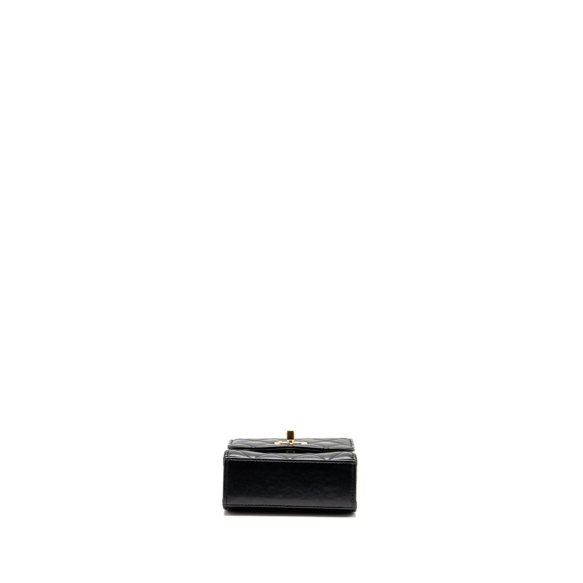 Chanel Mini Trendy CC Clutch with Chain Lambskin Black LGHW (Microchip)
