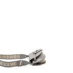 LOEWE MINI GATE DUAL BAG SOFT CALFSKIN WITH JACQUARD STRAP GREY SHW